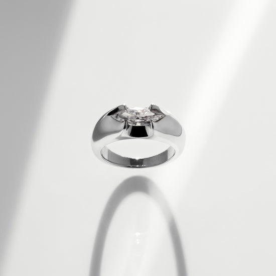 Liv Luttrell Spear Tip Marquise Diamond Ring | The Cut London