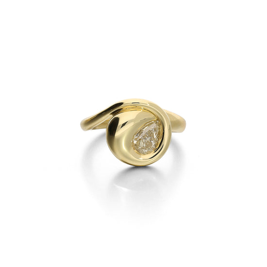Ruberg Pear Cut Diamond Lua Goutte Ring | The Cut London
