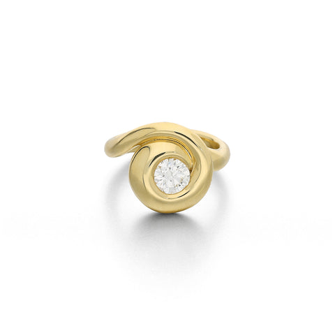 Ruberg Old Cut Diamond Lua Tourbillon Ring