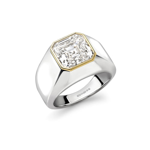 Hattie Rickards Asscher Cut Diamond Ring