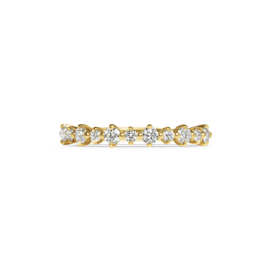 Rachel Boston Alternating Round Diamond Wedding Ring | The Cut London