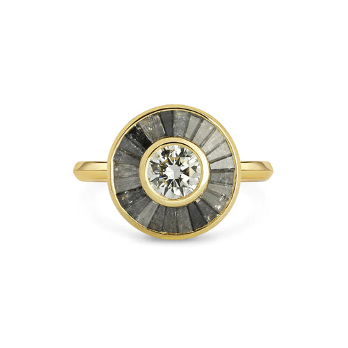  Grey Halo Diamond Ring | The Cut London