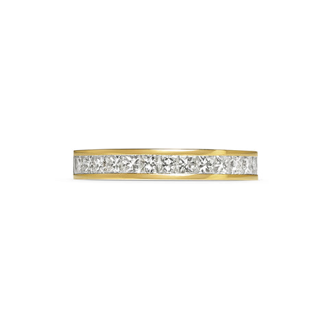 Rachel Boston Princess Cut Channel Set Wedding Band
