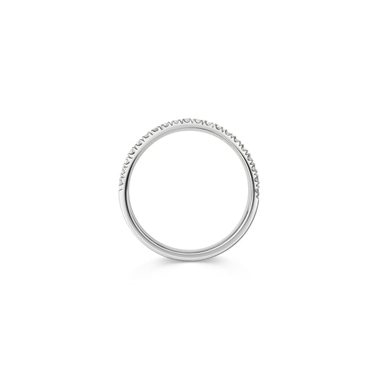 Rachel Boston Trinity Knife Edge with Diamonds Wedding Ring | The Cut London