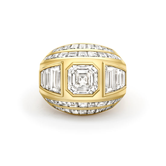 Hattie Rickards Asscher Cut Diamond Chunky Ring | The Cut London