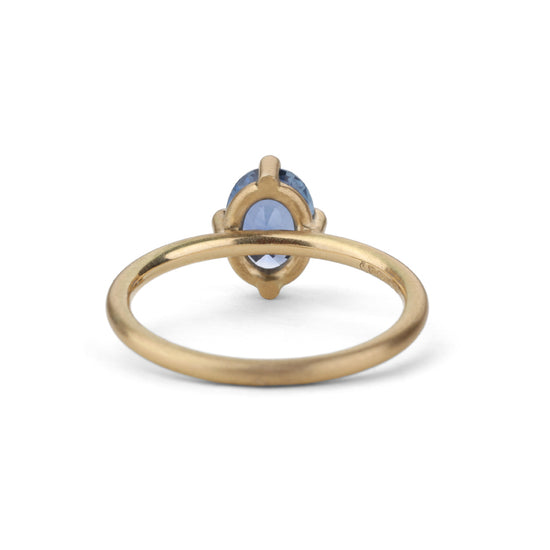 Shimell & Madden Oval Blue Sapphire Solo Ring | The Cut London