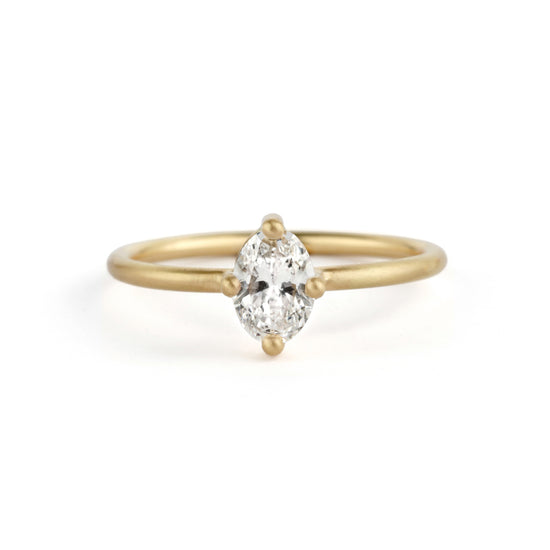 Shimell & Madden Diamond Oval Solo Ring | The Cut London