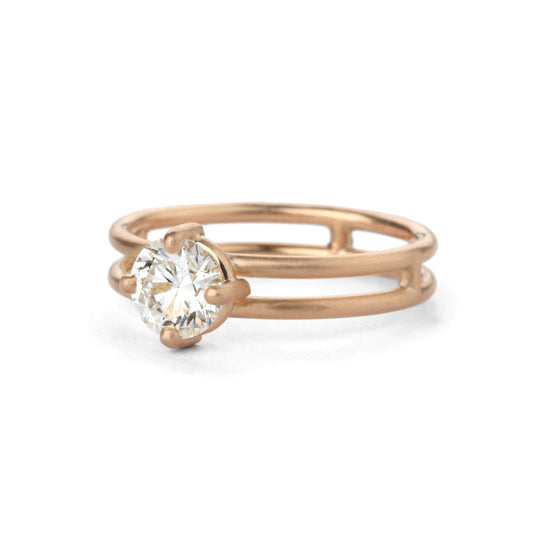 Shimell & Madden Diamond Round Split Solo Ring | The Cut London
