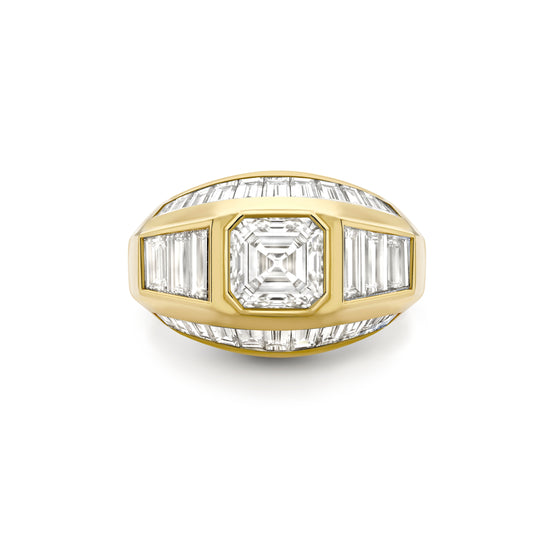 Hattie Rickards Asscher & Baguette Diamond Ring | The Cut London