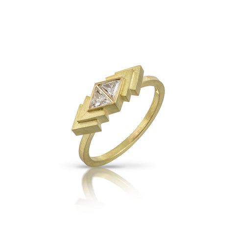 Shivani Chorwadia Trillion Cut Diamond Pichola Ring