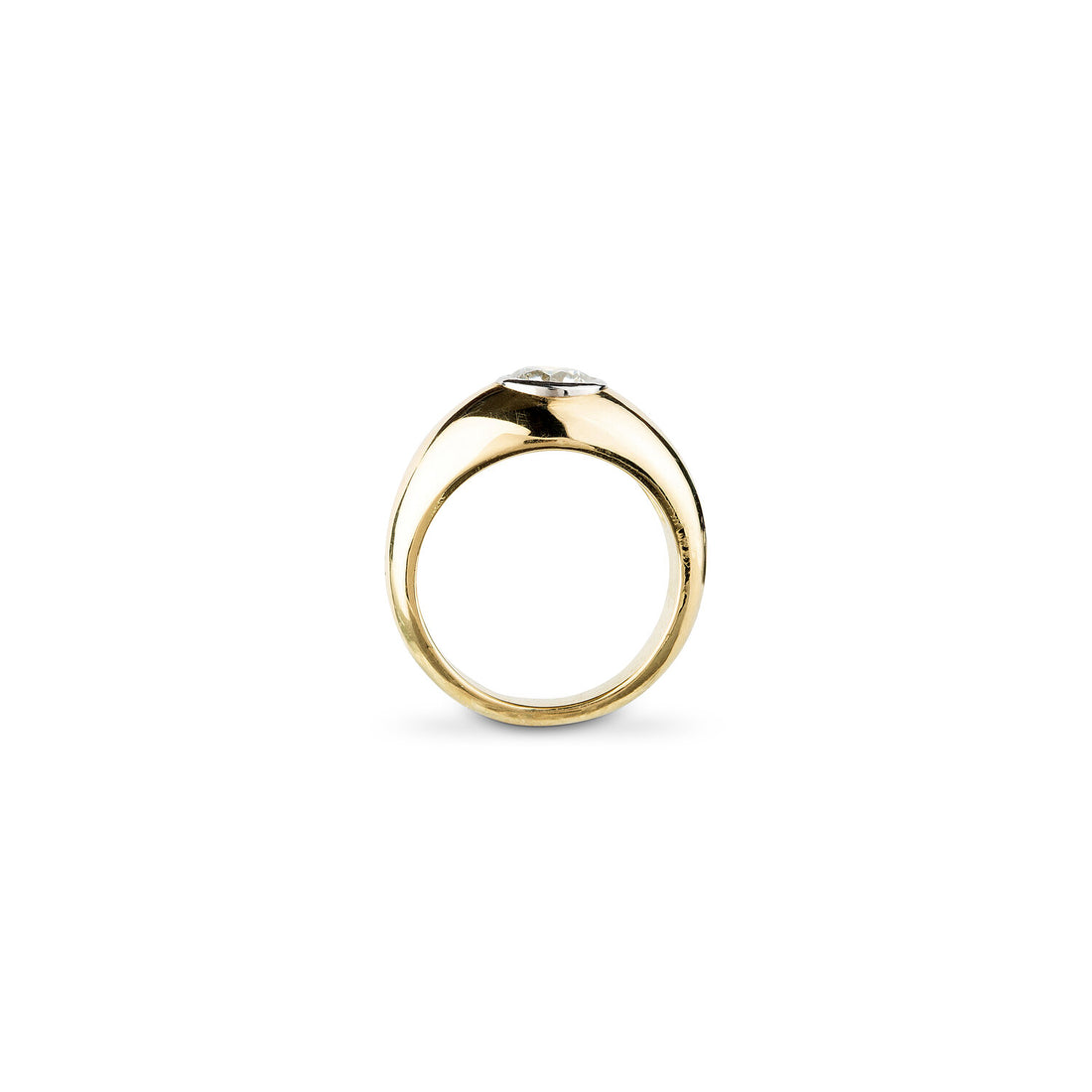  Heavy Gold & Diamond Bombé Ring by Jessie Thomas | The Cut London