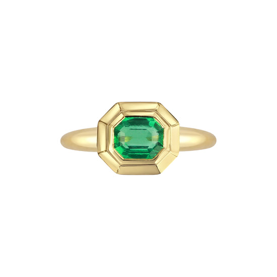 Gee Woods Emerald and Gold Ring | The Cut London