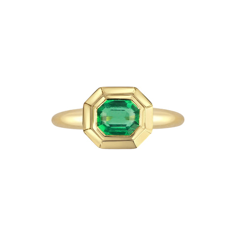 Gee Woods Emerald and Gold Ring