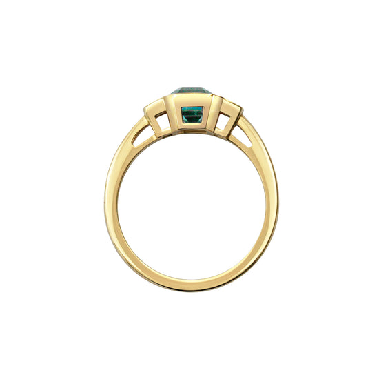 Gee Woods Natural Teal Sapphire and Diamond Ring | The Cut London