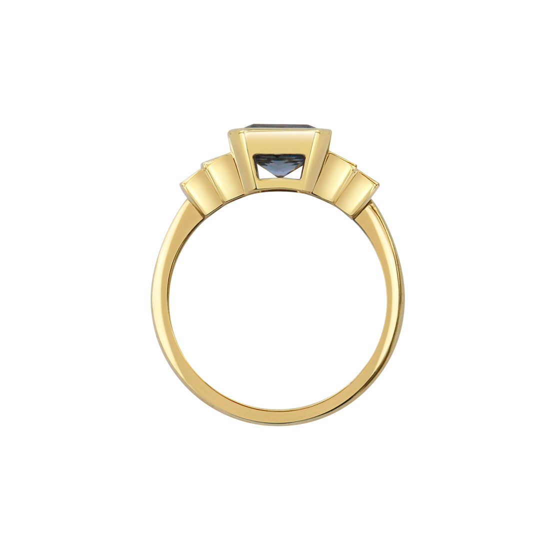  Pale Blue Sapphire and Baguette Diamond Ring by Gee Woods | The Cut London