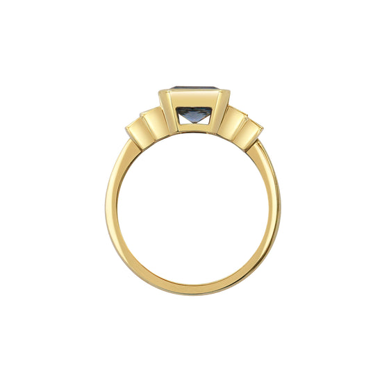 Gee Woods Pale Blue Sapphire and Baguette Diamond Ring | The Cut London