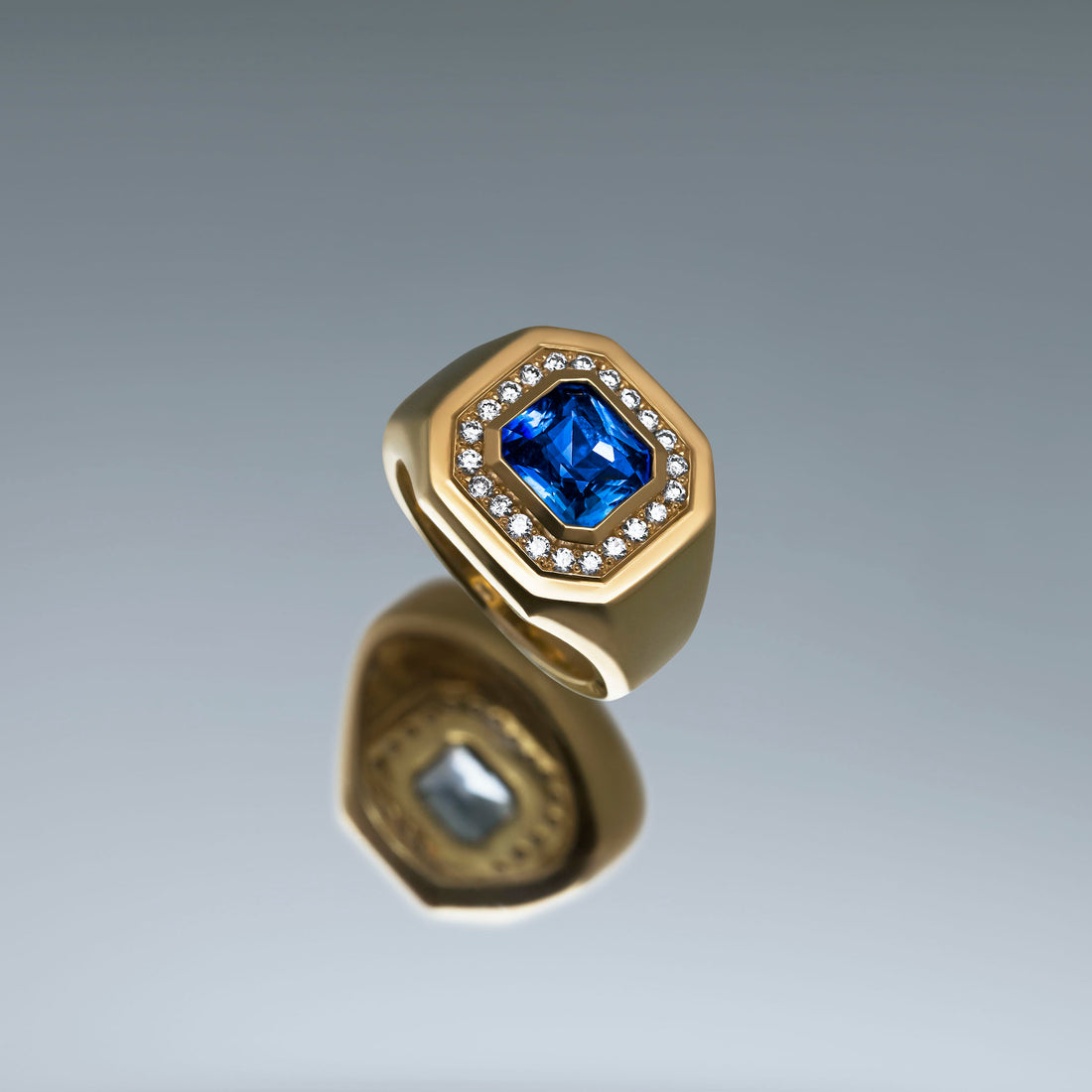  Blue Sapphire and Diamond Ring by Minka Jewels | The Cut London