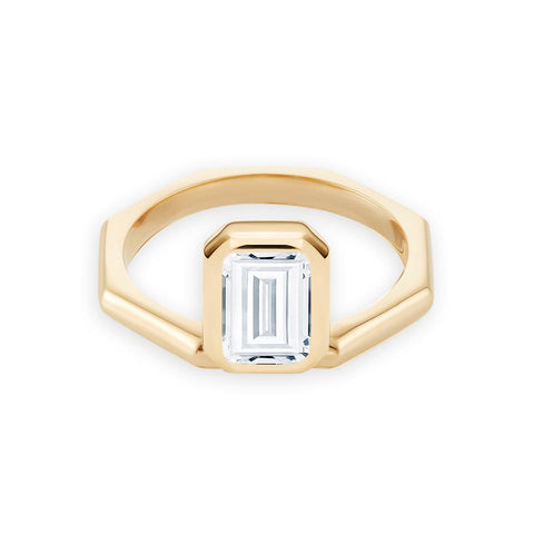 Roxanne Rajcoomar-Hadden Emerald Cut Union Ring