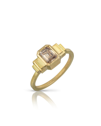 Shivani Chorwadia Cognac Diamond Strata Ring
