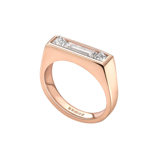 Emma Franklin Minimal Rose Gold Engagement Ring | The Cut London