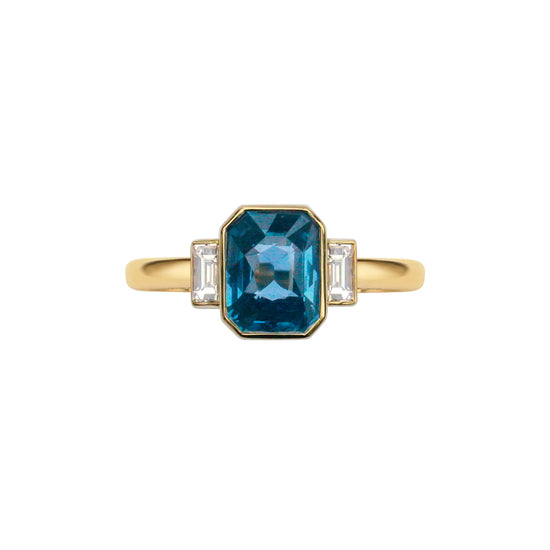 Gee Woods Blue Spinel & Diamond Ring | The Cut London