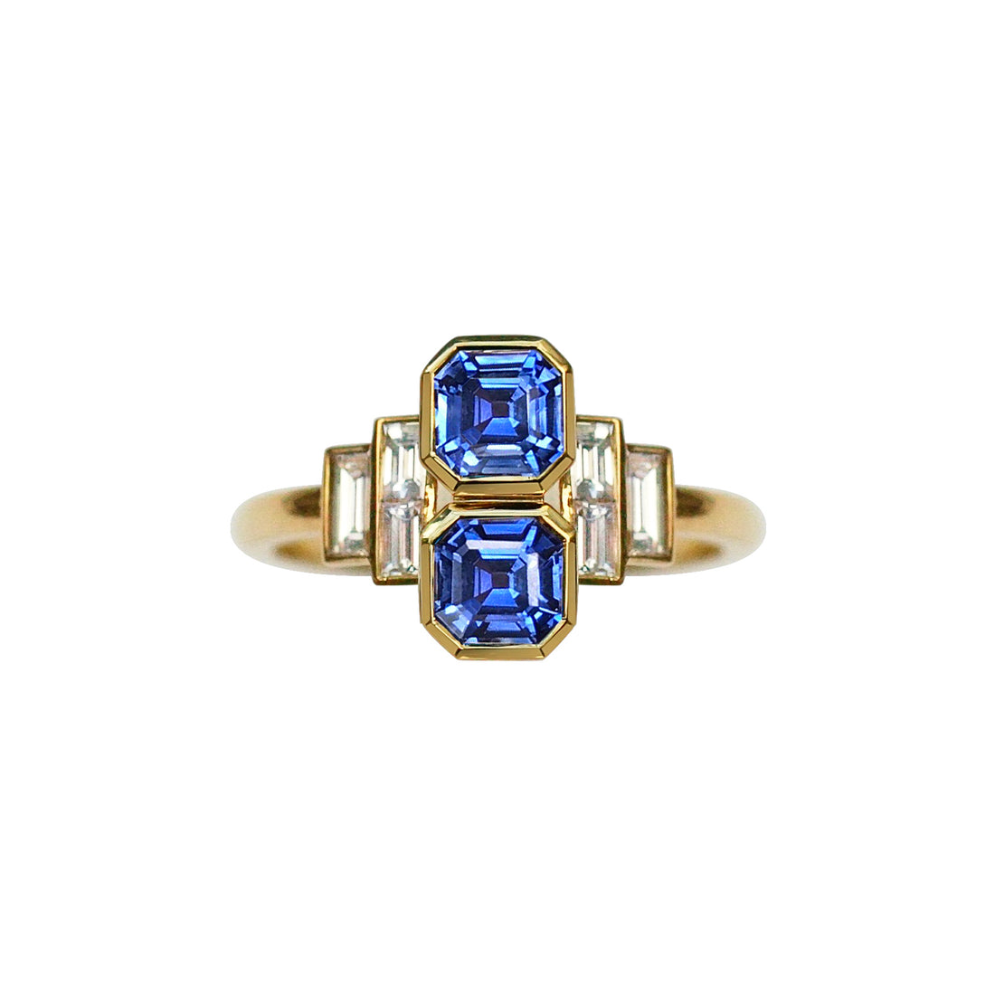  Double Sapphire & Diamond Ring by Gee Woods | The Cut London