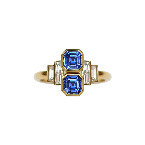 Gee Woods Double Sapphire & Diamond Ring | The Cut London