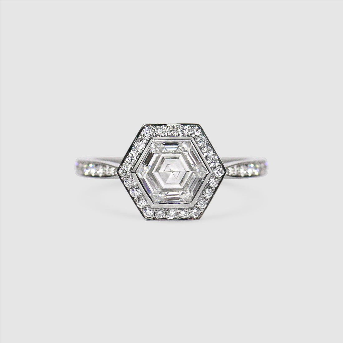  Hexagon Diamond Engagement Ring by Gee Woods | The Cut London