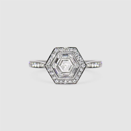 Gee Woods Hexagon Diamond Engagement Ring | The Cut London