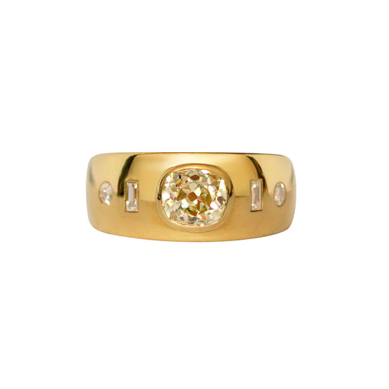 Gee Woods Yellow Diamond Cushion Cut Engagement Ring | The Cut London