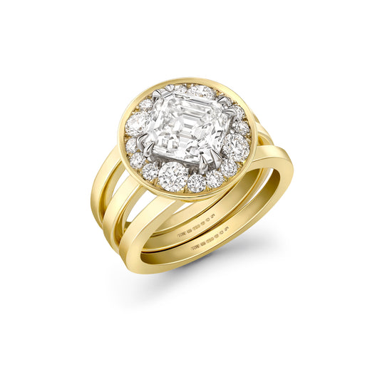 Hattie Rickards Asscher Cut Diamond Ring Set | The Cut London