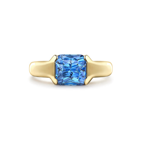 Hattie Rickards Blue Sri Lankan Sapphire Solitaire Ring