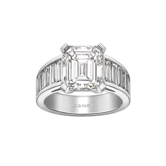 Hattie Rickards Emerald & Baguette Cut Diamond Ring | The Cut London