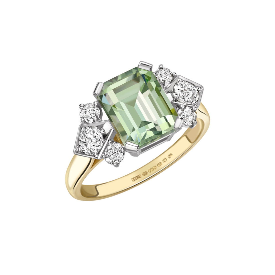  Green Amethyst & Diamond Ring by Hattie Rickards | The Cut London