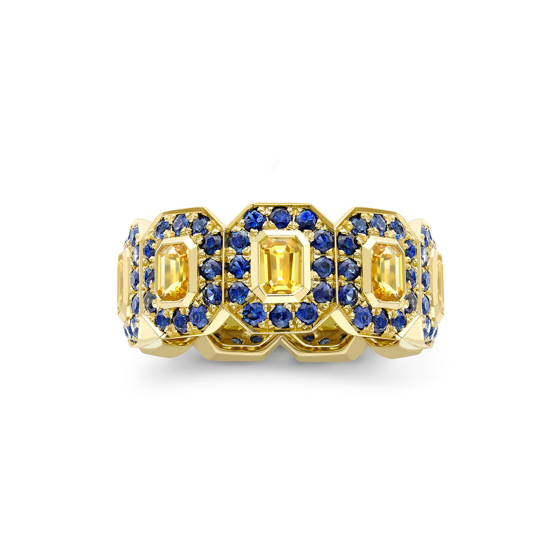  Yellow & Blue Sapphire Ring by Hattie Rickards | The Cut London