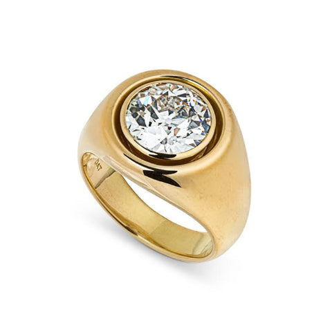 Jessie Thomas Drop Edge Bombé Diamond Ring