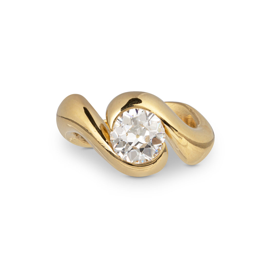  Tension Set Crossover Diamond Ring by Jessie Thomas | The Cut London