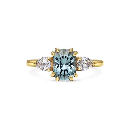 Michelle Oh Aqua Tourmaline & Diamond Ring | The Cut London