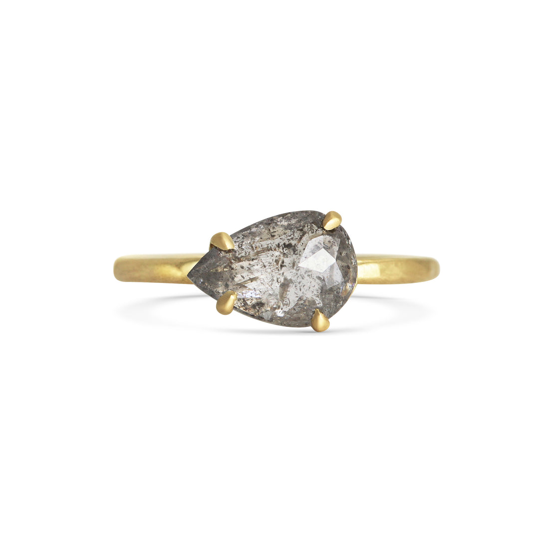  East-to-West Set Pear Cut Diamond Ring by Michelle Oh | The Cut London