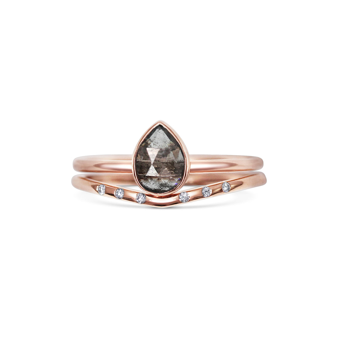  Grey Diamond & Rose Gold Set by Michelle Oh | The Cut London