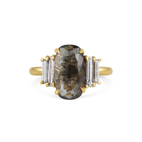 Michelle Oh Large Stormy Grey Diamond Ring | The Cut London