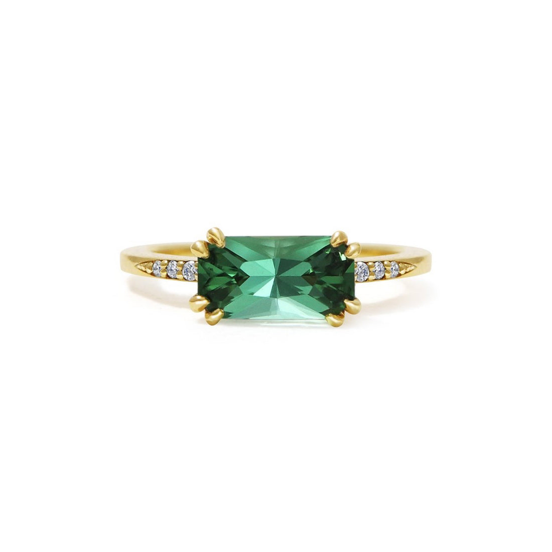  Mint Green Tourmaline & Diamond Ring by Michelle Oh | The Cut London