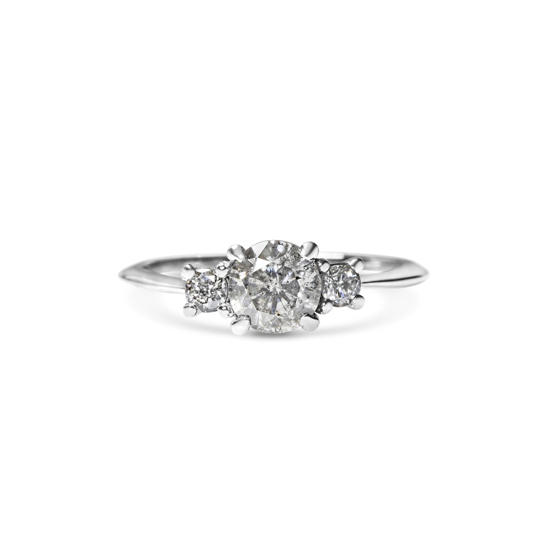  Salt & Pepper Diamond Trilogy Ring by Michelle Oh | The Cut London