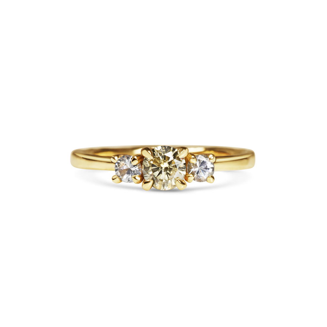  Yellow Diamond Trilogy Ring by Michelle Oh | The Cut London