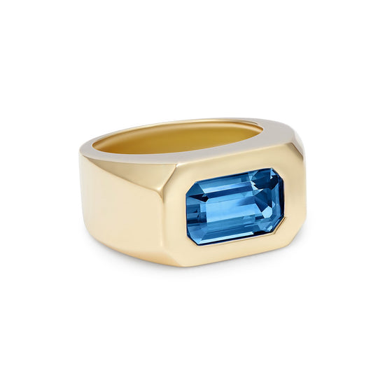 Minka Jewels Berlin Blue Tourmaline Chunky Ring | The Cut London