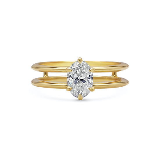 Rachel Boston Adelia Double Band Diamond Ring | The Cut London
