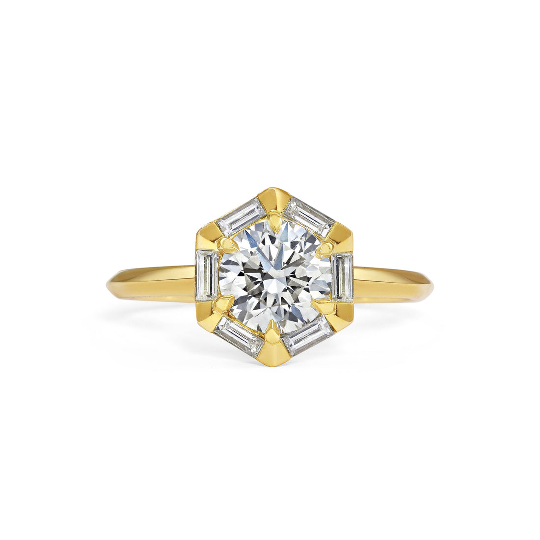  Antila Hexagonal Diamond Ring by Rachel Boston | The Cut London
