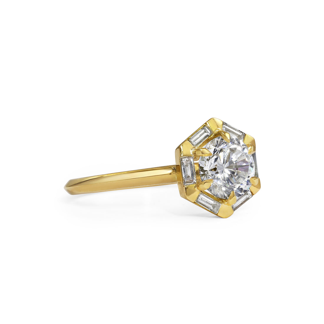 Lyra Ring with Diamonds - Pear Cut · Rachel Boston