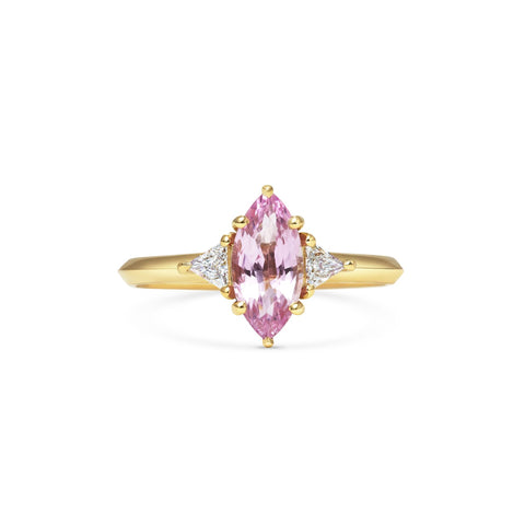 Rachel Boston Pink Sapphire & Diamond Caura Ring