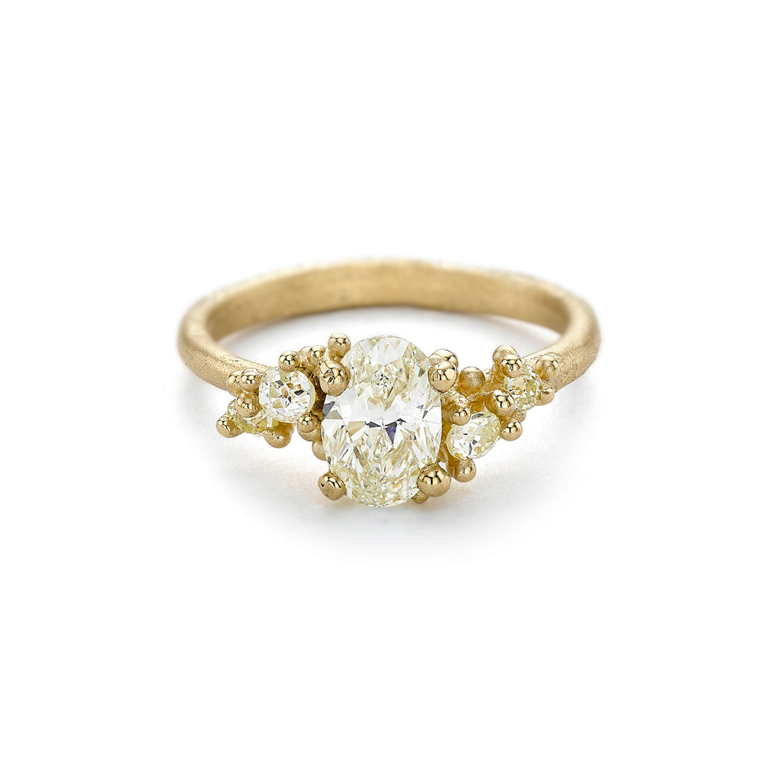  Yellow Diamond Encrusted Ring by Ruth Tomlinson | The Cut London